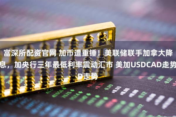 富深所配资官网 加币遭重锤!美联储联手加拿大降息,加央行三年最低利率震动汇市 美加USDCAD走势