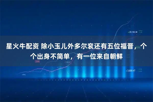 星火牛配资 除小玉儿外多尔衮还有五位福晋，个个出身不简单，有一位来自朝鲜
